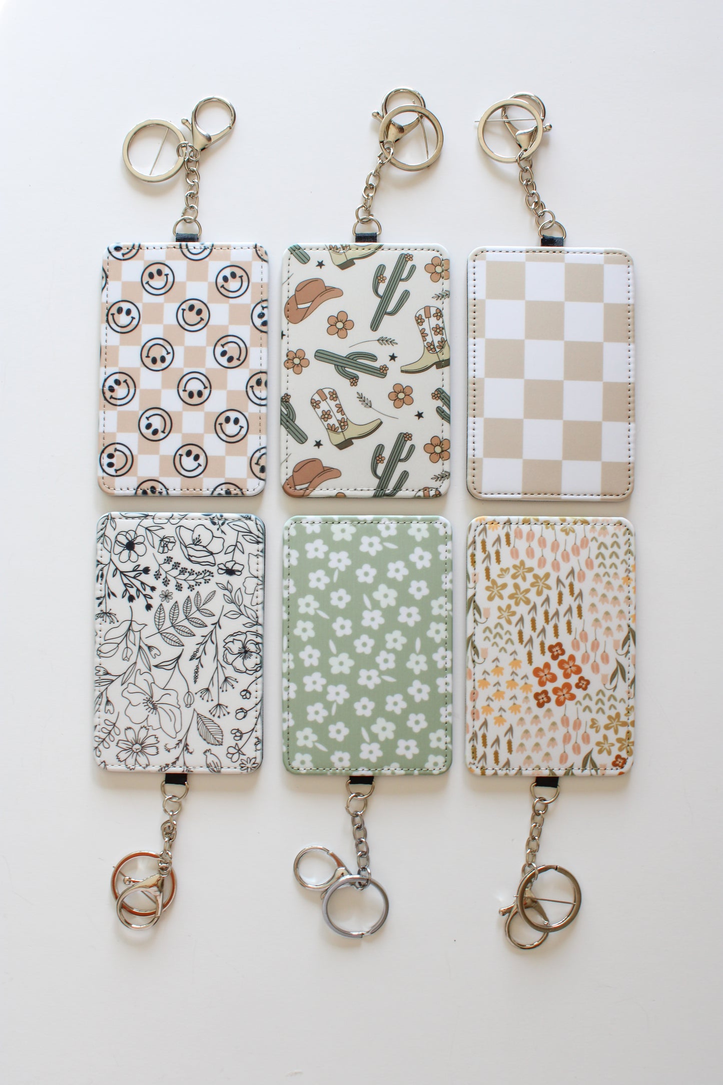 Card Holder with 2 Slots, Double Slot ID Card Holder, Compact ID Holder for Work & Travel