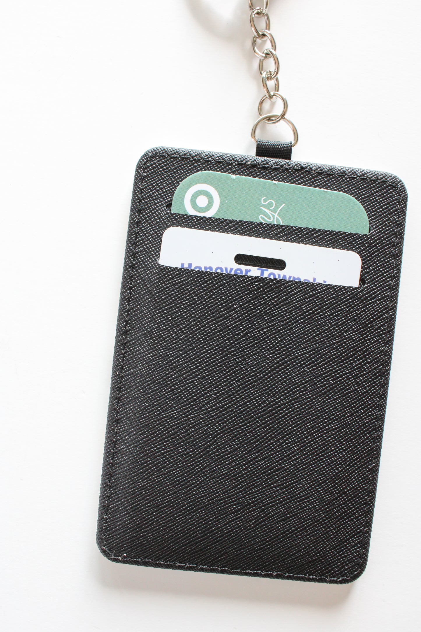 Card Holder with 2 Slots, Double Slot ID Card Holder, Compact ID Holder for Work & Travel