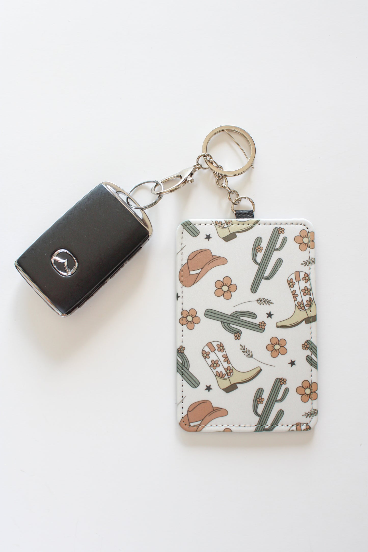 Card Holder with 2 Slots, Double Slot ID Card Holder, Compact ID Holder for Work & Travel