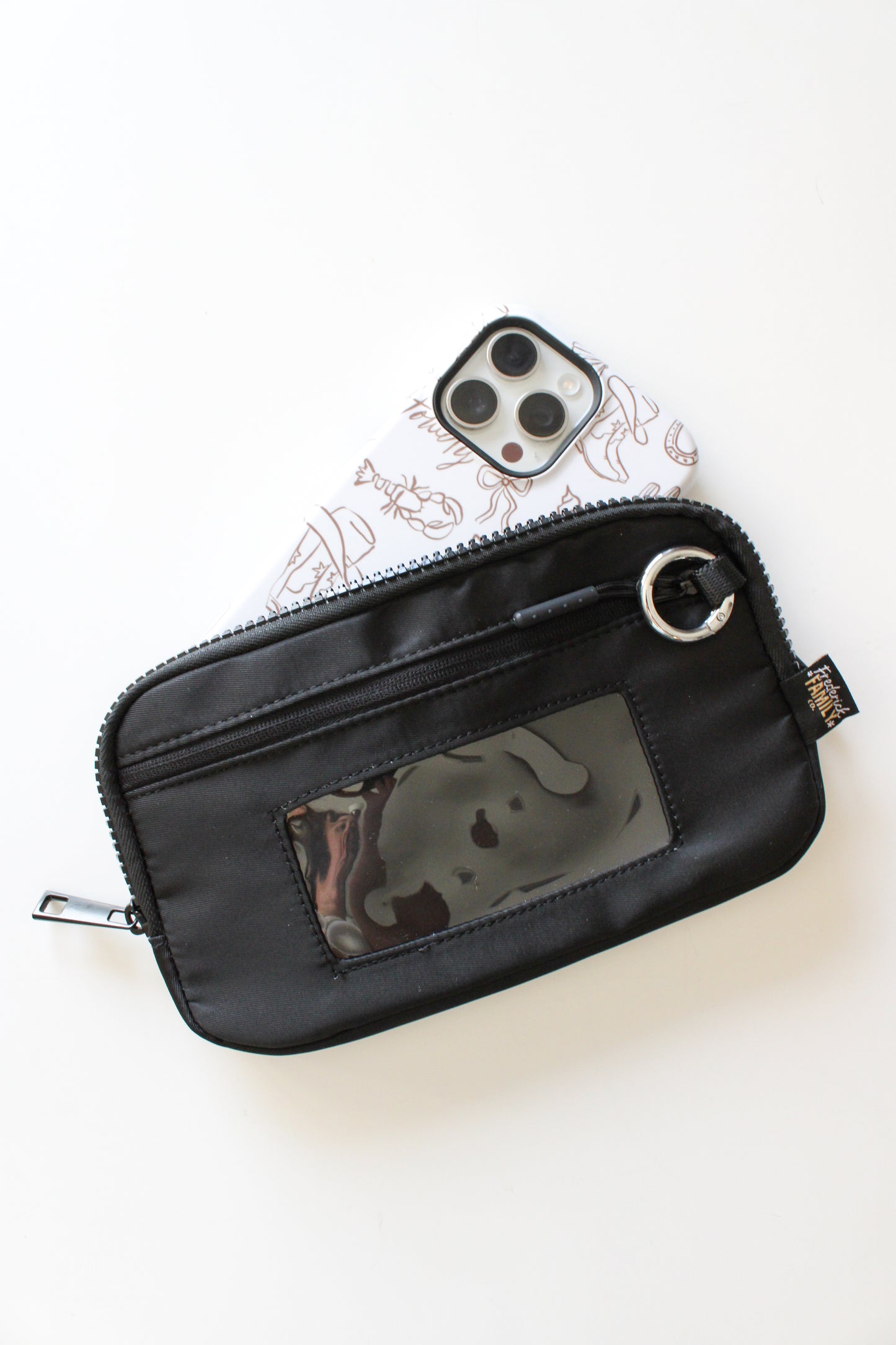 Keychain Wallet with Wrist Lanyard, Compact Card Holder Keyring, Stylish Wallet Keychain for Essentials