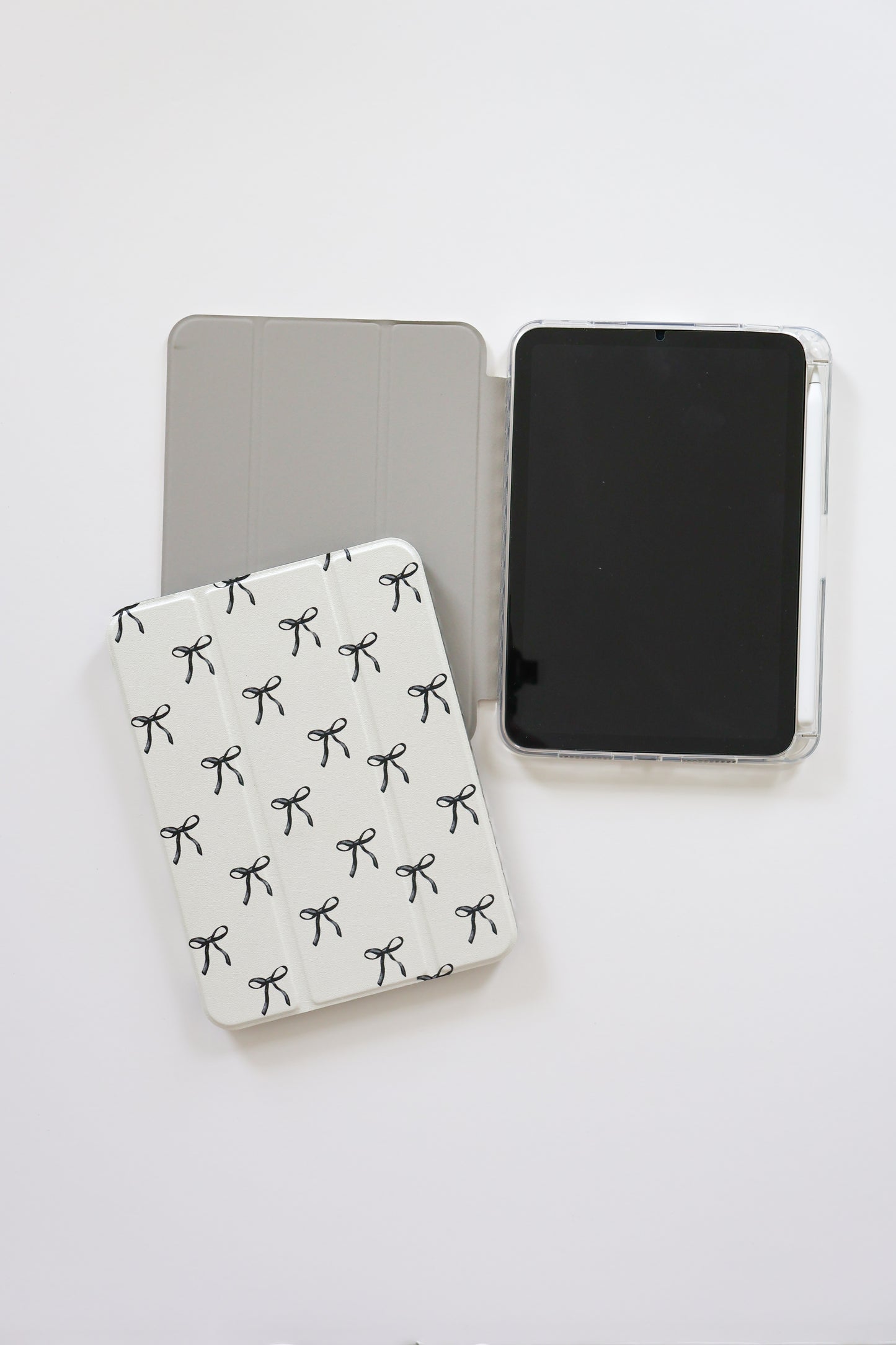 Slim Protective iPad Mini Case: Fits iPad Mini 6th & 7th Gen, with Pencil Holder, Clear Back Trifold Cover and Magnetic Stand