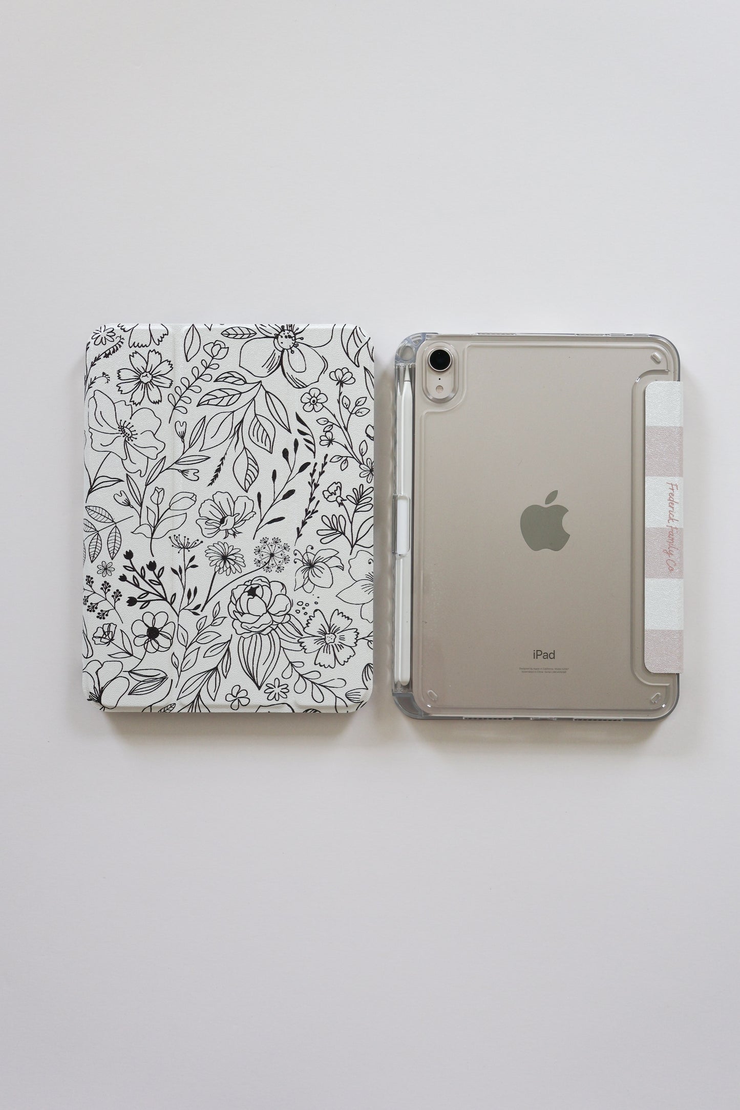 Slim Protective iPad Mini Case: Fits iPad Mini 6th & 7th Gen, with Pencil Holder, Clear Back Trifold Cover and Magnetic Stand