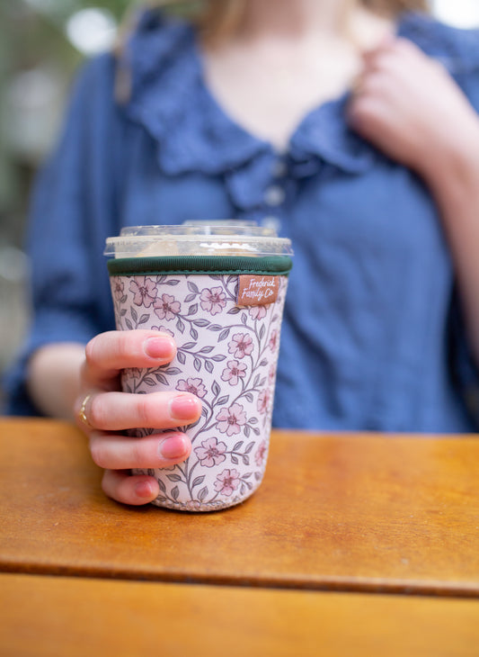 Iced Coffee Sleeve, Cute Reusable Cup Holder Drink Sleeve, Coffee Lover Gift, Cold Drink Sleeve for Iced Coffee Cups