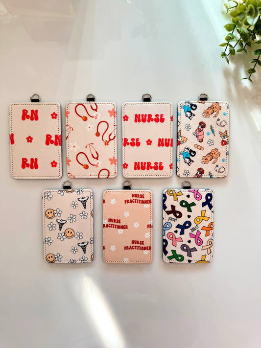 ID Badge Holder Occupation, Badge Holder, ID Holder, Lanyard Accessory, Nurse Teacher Doctor PT Badge Holder