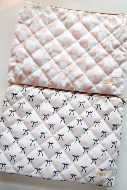 Quilted Laptop Sleeve 15", MacBook Sleeve, Aesthetic Laptop Case, Lightweight Protective Computer Cover