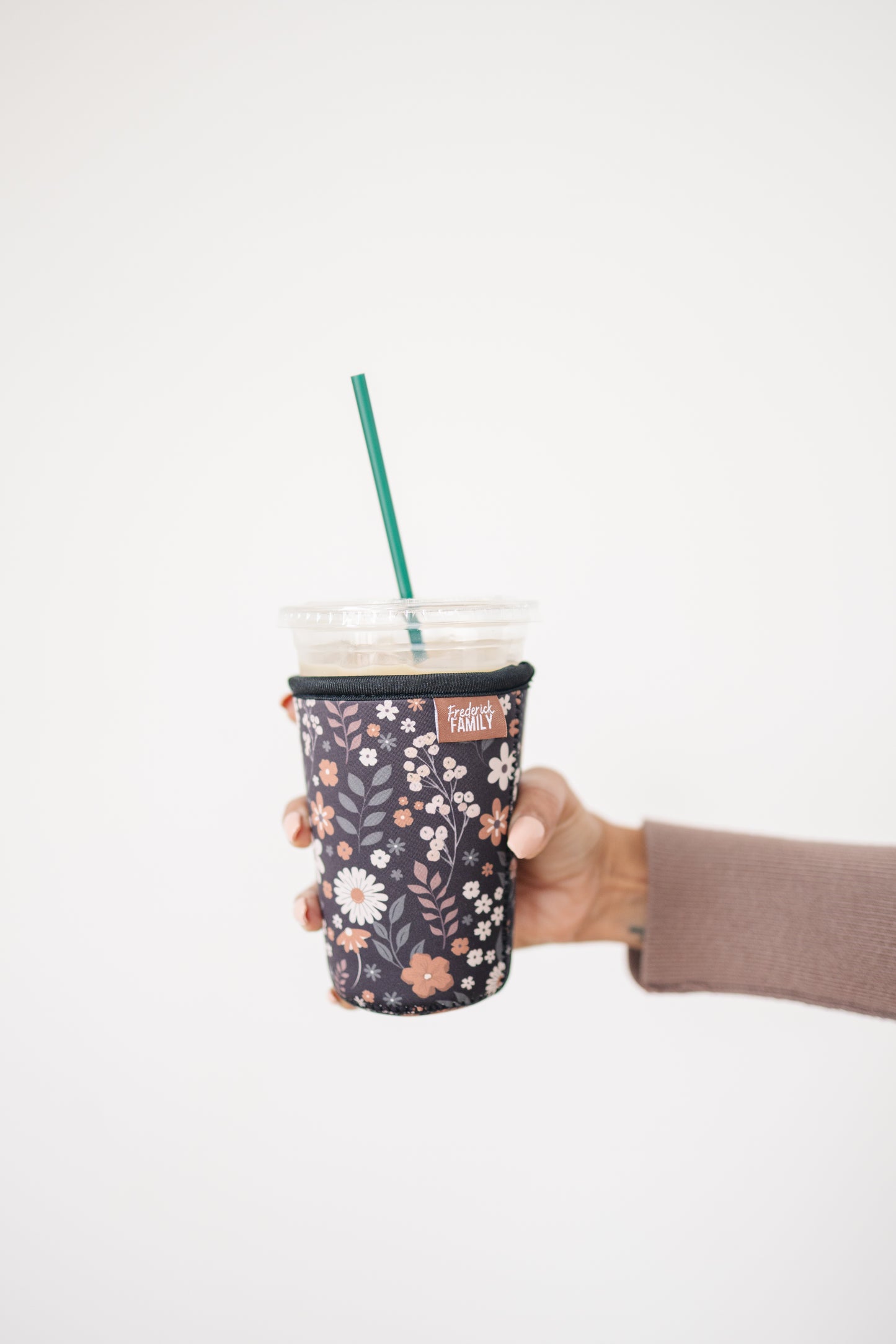 Iced Coffee Sleeve, Cute Reusable  Cup Holder Drink Sleeve, Coffee Lover Gift, Cold Drink Sleeve for Iced Coffee Cups