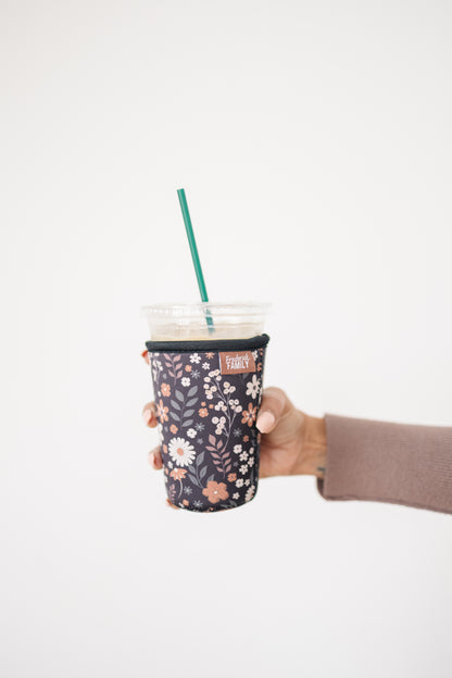 Iced Coffee Sleeve, Cute Reusable  Cup Holder Drink Sleeve, Coffee Lover Gift, Cold Drink Sleeve for Iced Coffee Cups