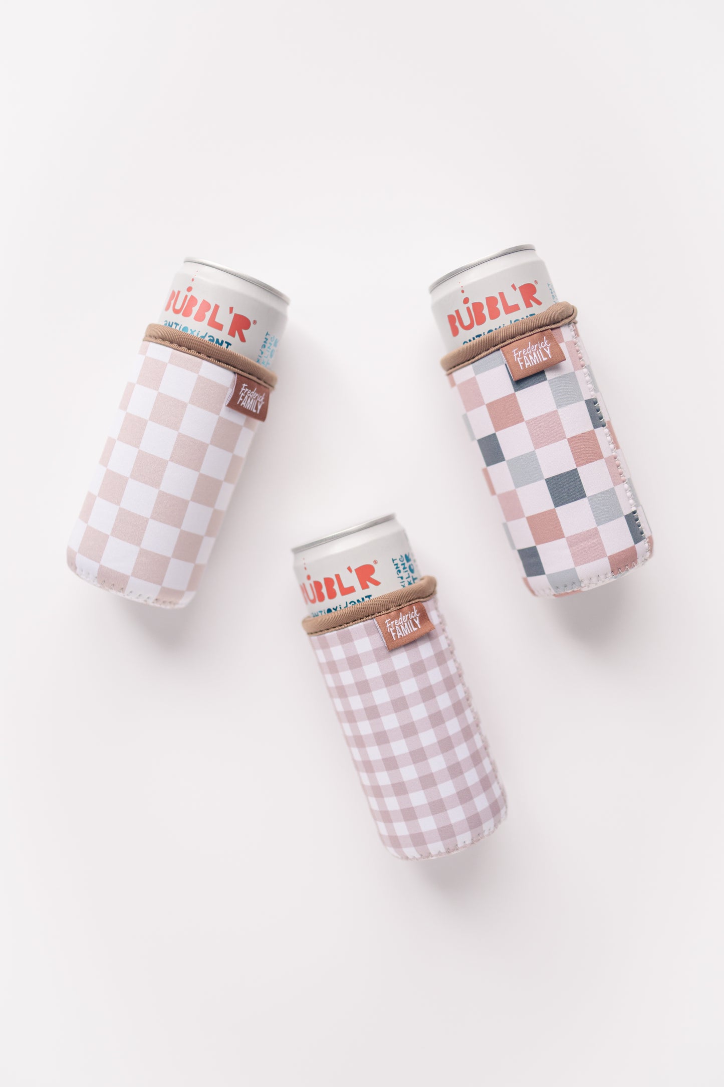 Slim Can Drink Sleeves- Reusable Neoprene Coolers with Aesthetic Patterns, 12oz Skinny Can Holder for Seltzer Energy Drinks
