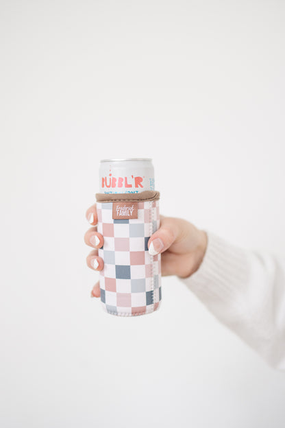 Slim Can Drink Sleeves- Reusable Neoprene Coolers with Aesthetic Patterns, 12oz Skinny Can Holder for Seltzer Energy Drinks