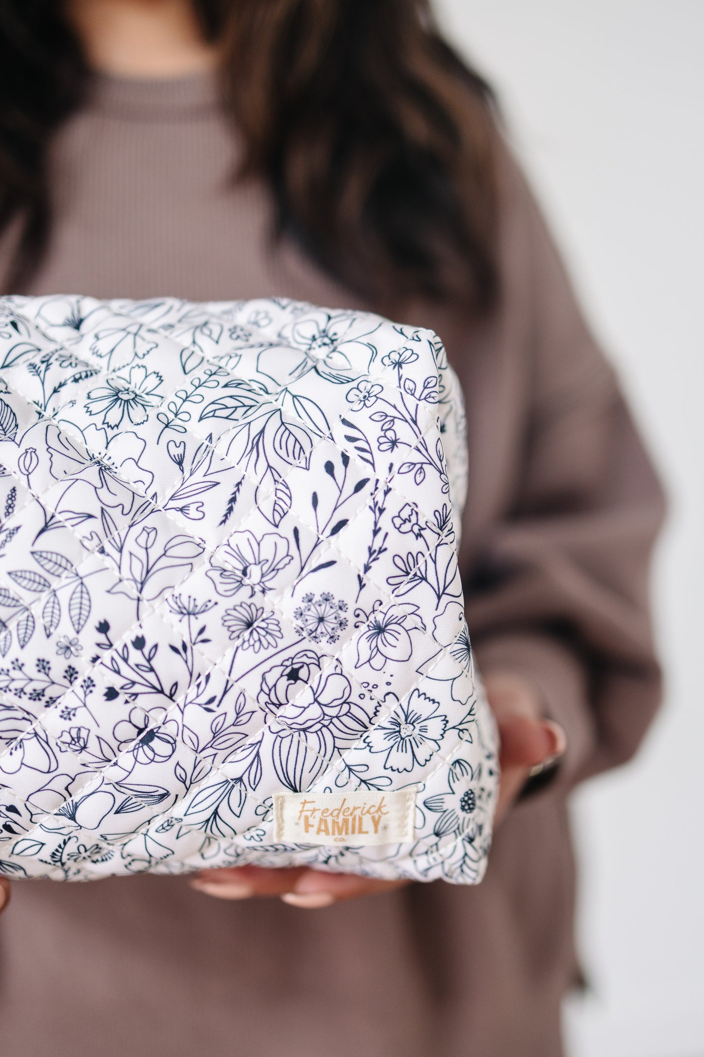 Quilted Makeup Bag for Women | Self Standing Toiletry Organizer Pouch | Large Collapsible Travel Bag | Cute Gift for Her