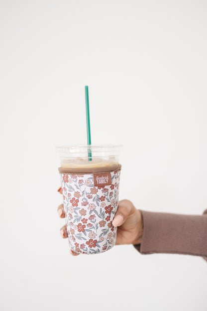 Iced Coffee Sleeve, Cute Reusable  Cup Holder Drink Sleeve, Coffee Lover Gift, Cold Drink Sleeve for Iced Coffee Cups
