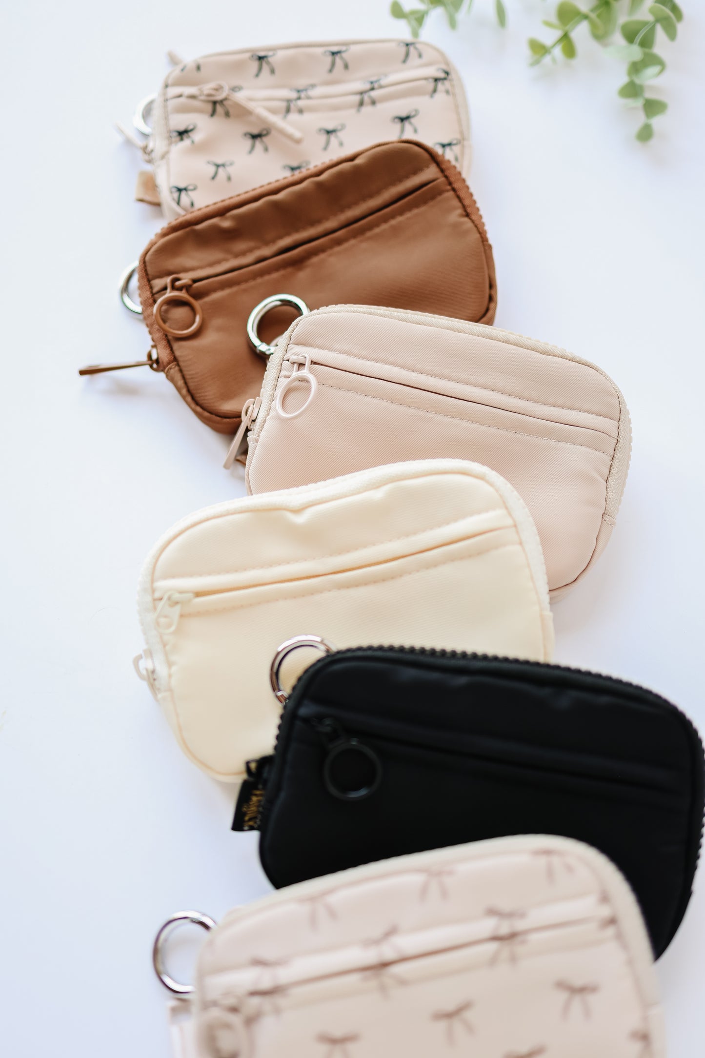 Keychain Wallet with Wrist Lanyard, Compact Card Holder Keyring, Stylish Wallet Keychain for Essentials