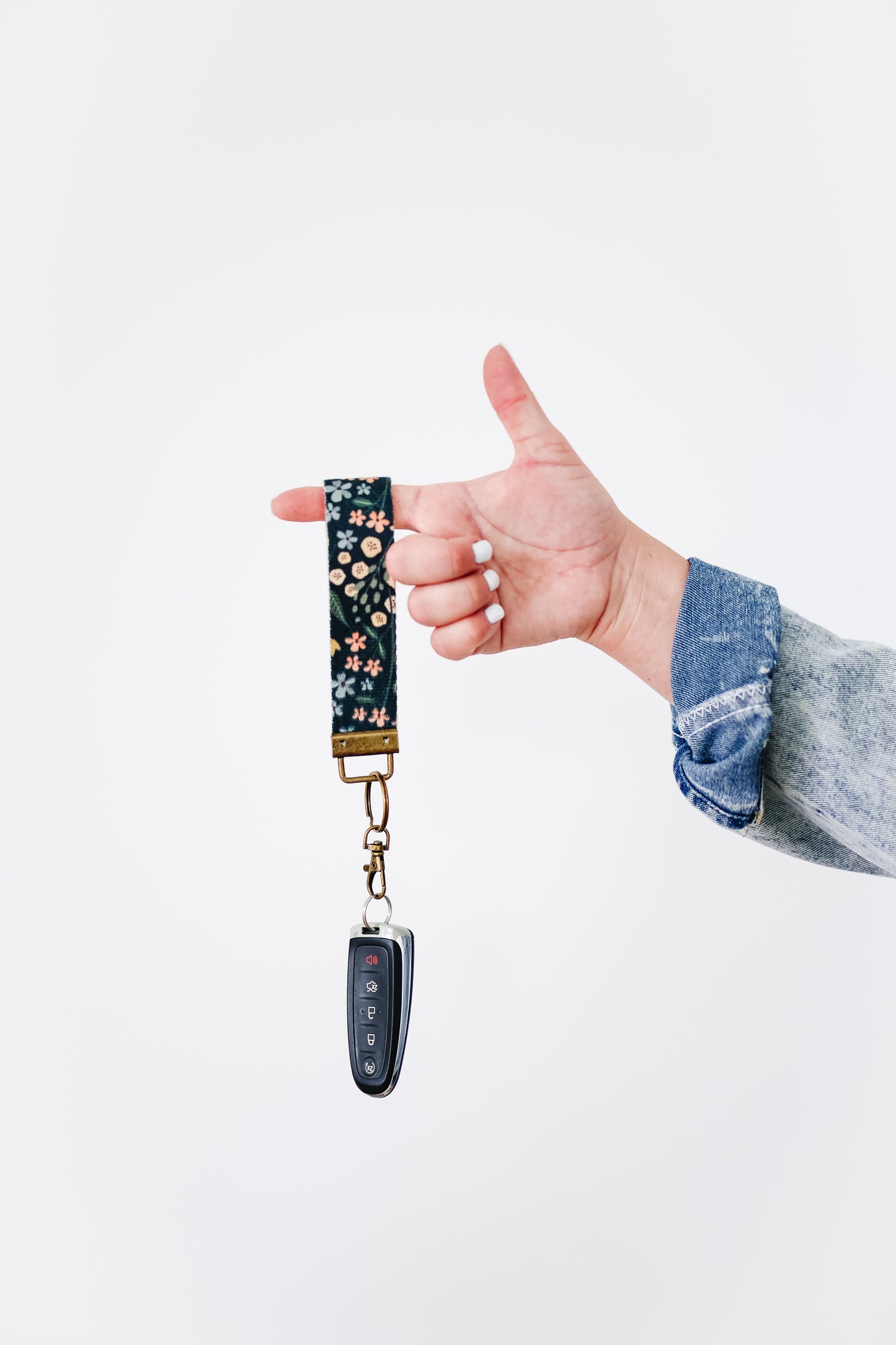 Canvas Wrist Keychain Lanyard, Custom Lanyard, Key Fob Wristlet, Car Key Holder, Cute Keychain, Preppy Bow Boho Smiley Keychain Lanyard