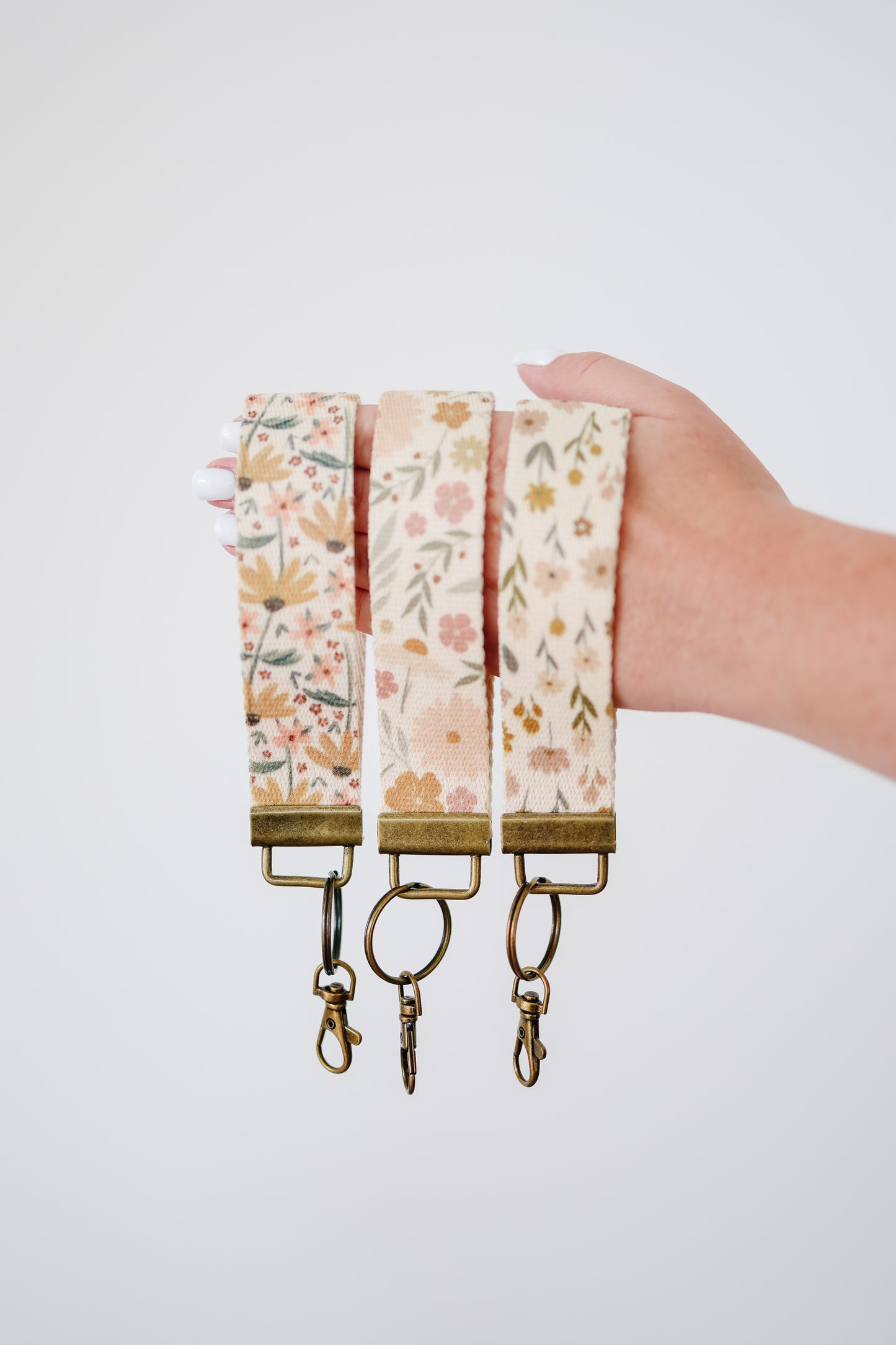 Canvas Wrist Keychain Lanyard, Custom Lanyard, Key Fob Wristlet, Car Key Holder, Cute Keychain, Preppy Bow Boho Smiley Keychain Lanyard