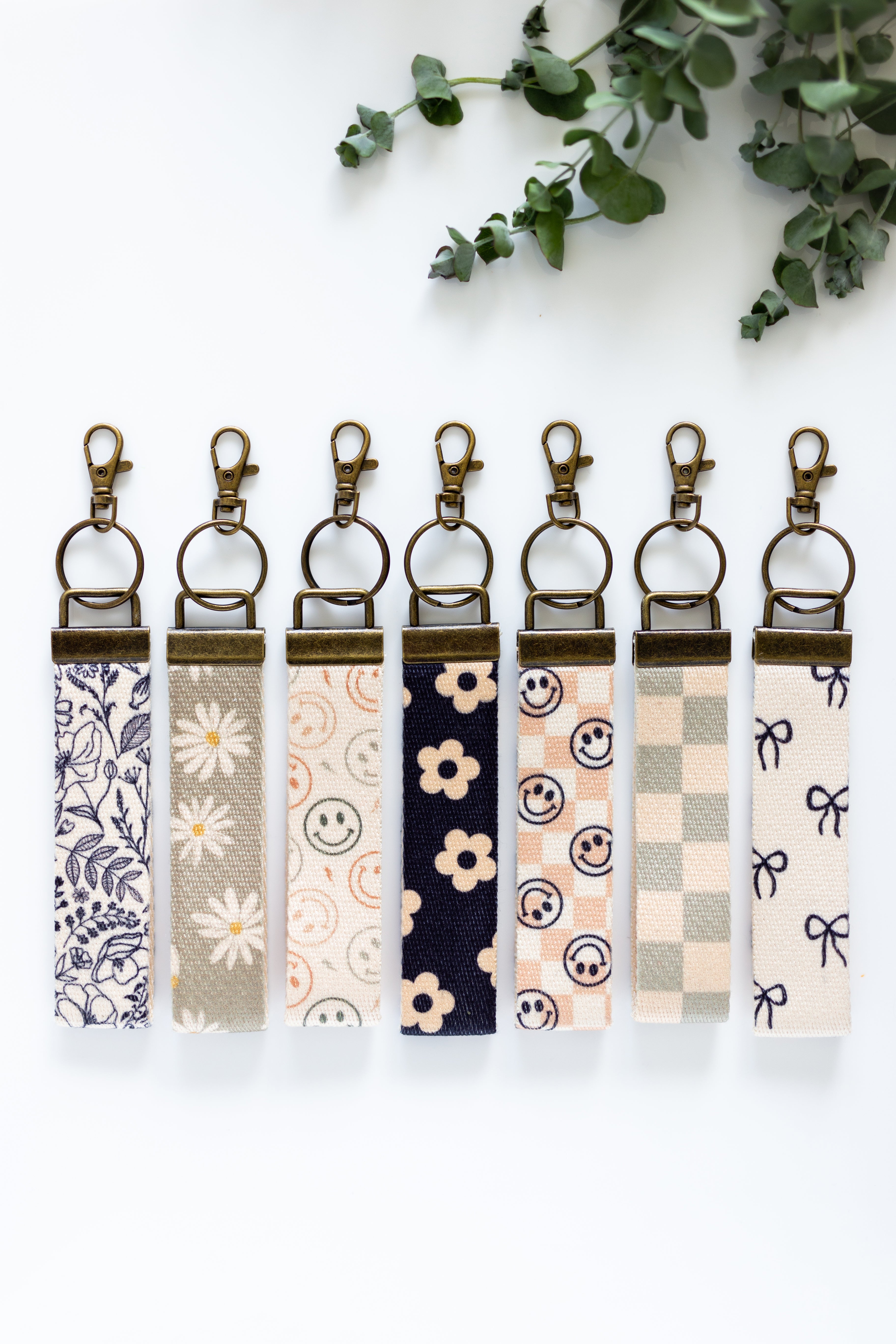 Canvas Wrist Keychain Lanyard Custom Lanyard Key Fob Wristlet Car K Frederick Family Co