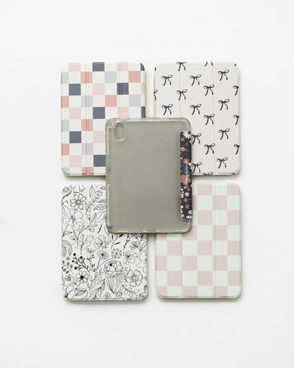Slim Protective iPad Mini Case: Fits iPad Mini 6th & 7th Gen, with Pencil Holder, Clear Back Trifold Cover and Magnetic Stand