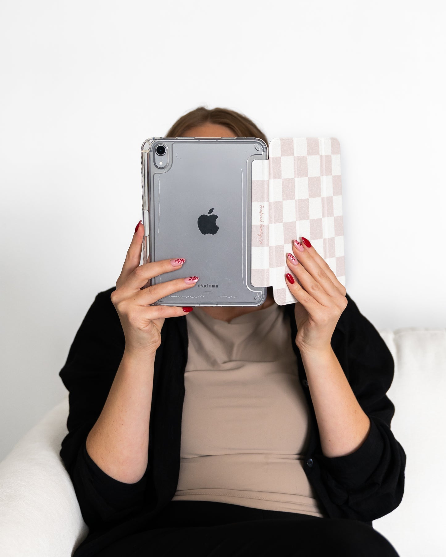Slim Protective iPad Mini Case: Fits iPad Mini 6th & 7th Gen, with Pencil Holder, Clear Back Trifold Cover and Magnetic Stand