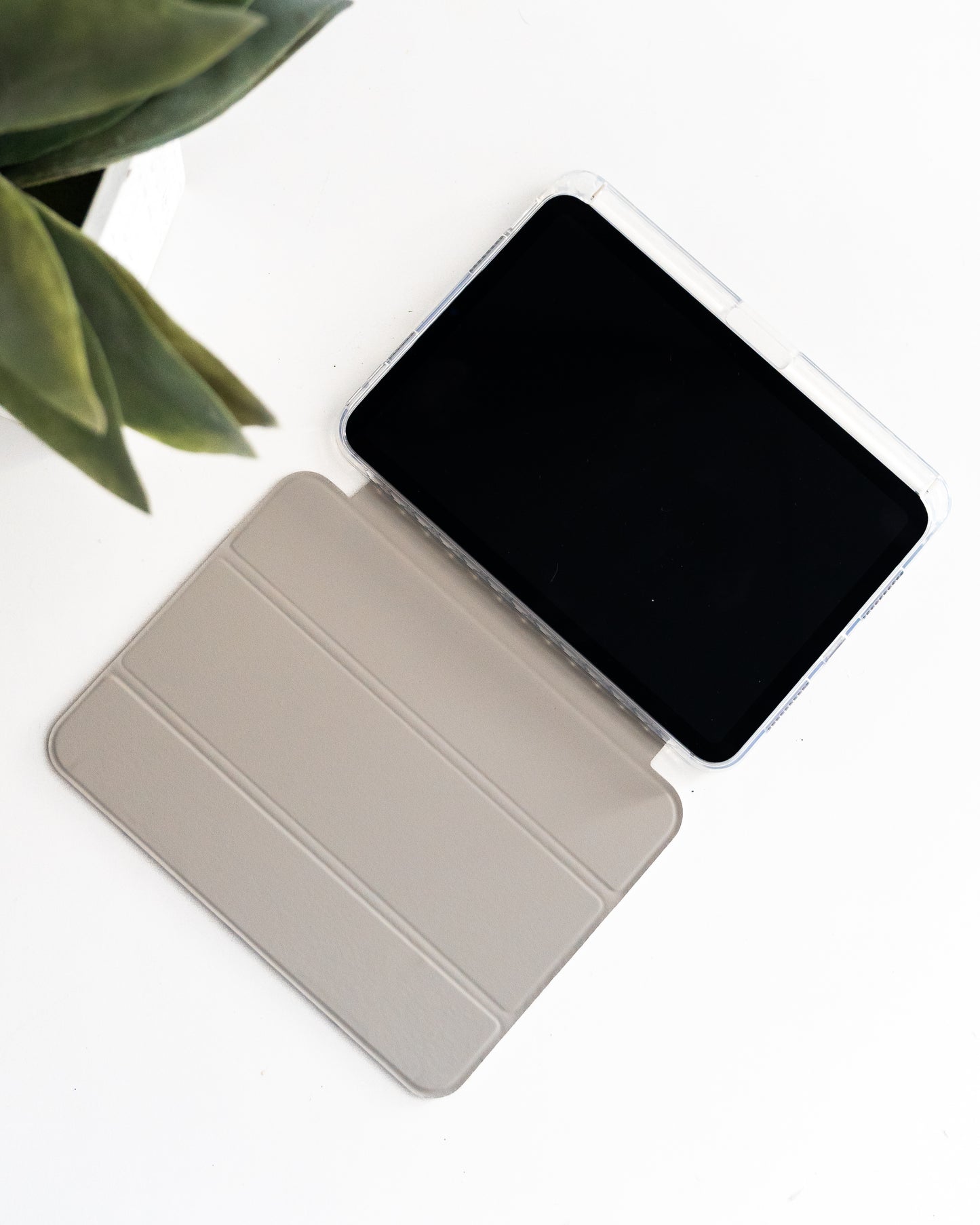 Slim Protective iPad Mini Case: Fits iPad Mini 6th & 7th Gen, with Pencil Holder, Clear Back Trifold Cover and Magnetic Stand