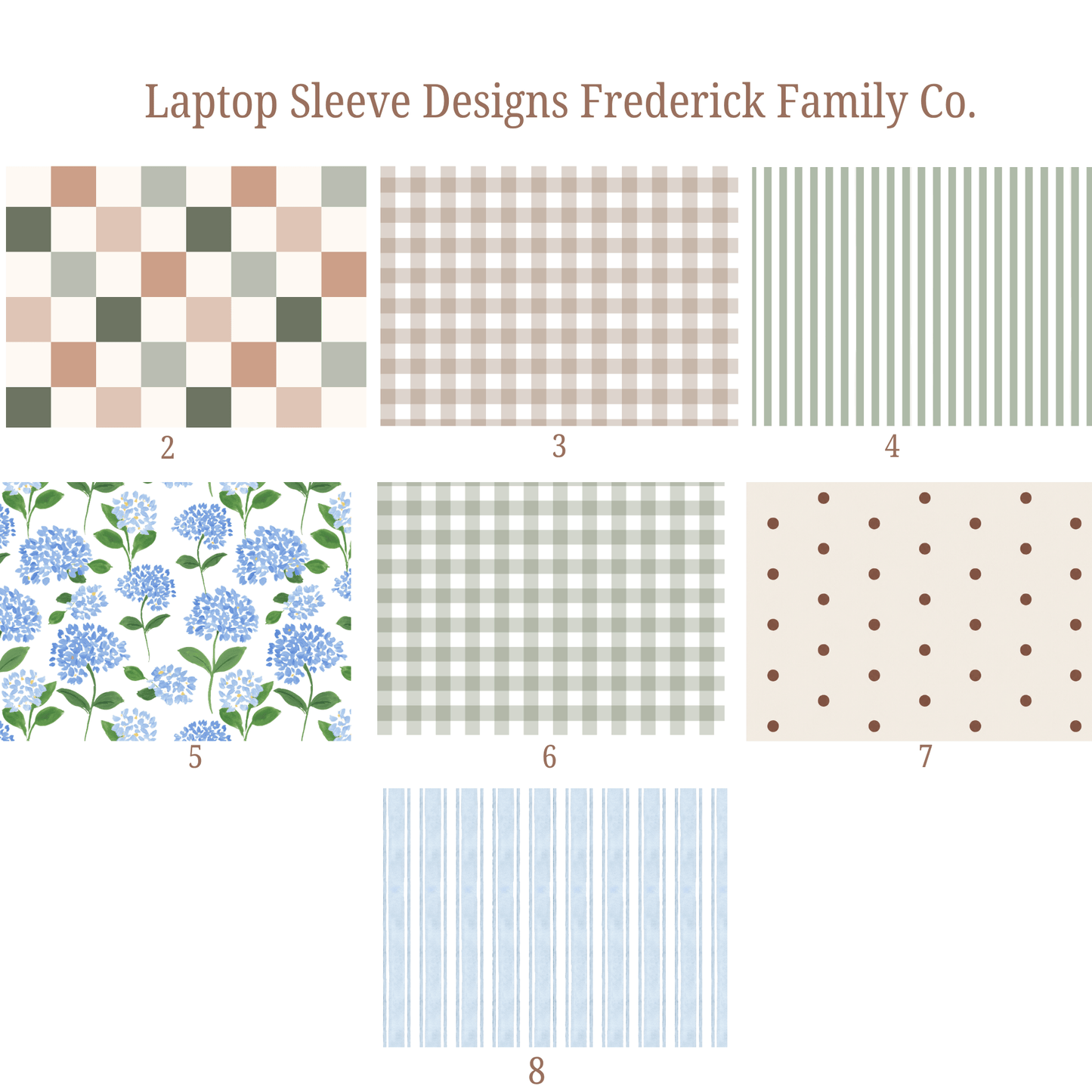 Frederick Family Co. Preorder Quilted Laptop Sleeve 15", MacBook Sleeve, Aesthetic Laptop Case