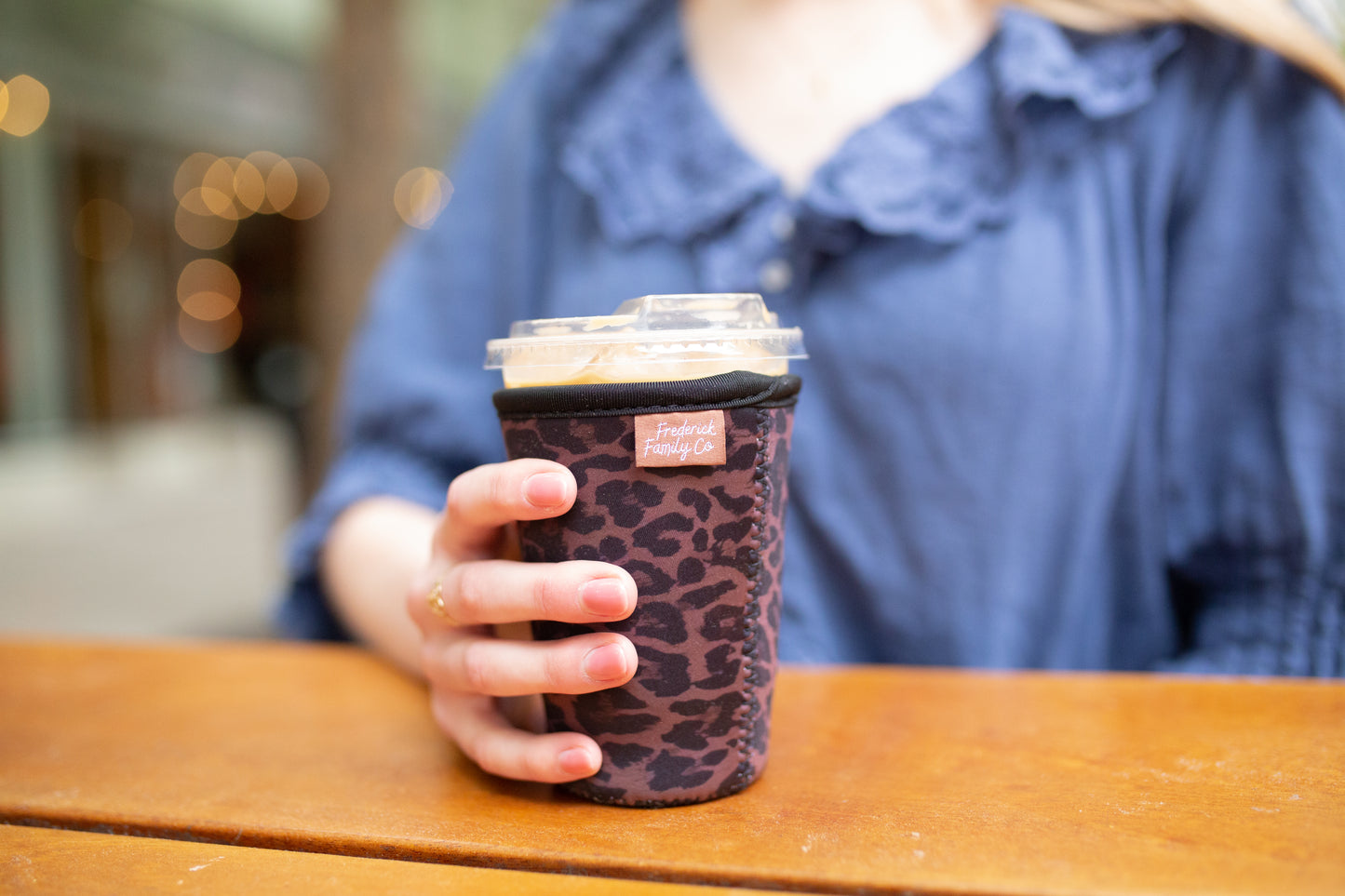 Iced Coffee Sleeve, Cute Reusable  Cup Holder Drink Sleeve, Coffee Lover Gift, Cold Drink Sleeve for Iced Coffee Cups