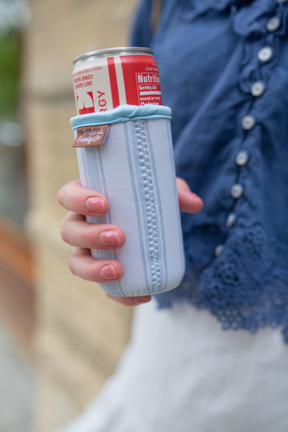 Slim Can Drink Sleeves- Reusable Neoprene Coolers with Aesthetic Patterns, 12oz Skinny Can Holder for Seltzer Energy Drinks