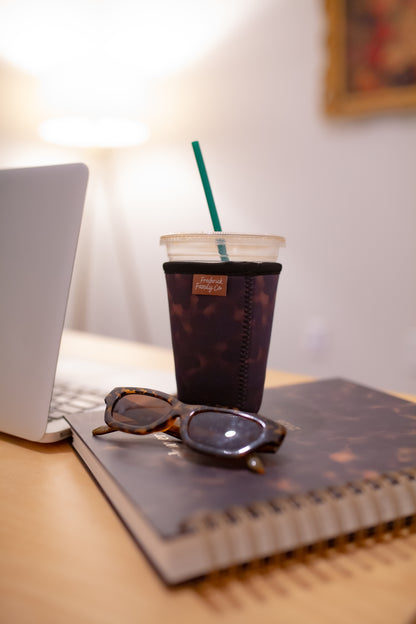 Iced Coffee Sleeve, Cute Reusable  Cup Holder Drink Sleeve, Coffee Lover Gift, Cold Drink Sleeve for Iced Coffee Cups