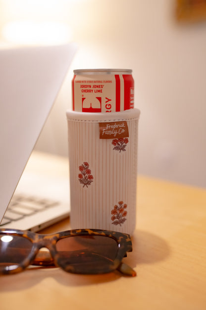 Slim Can Drink Sleeves- Reusable Neoprene Coolers with Aesthetic Patterns, 12oz Skinny Can Holder for Seltzer Energy Drinks