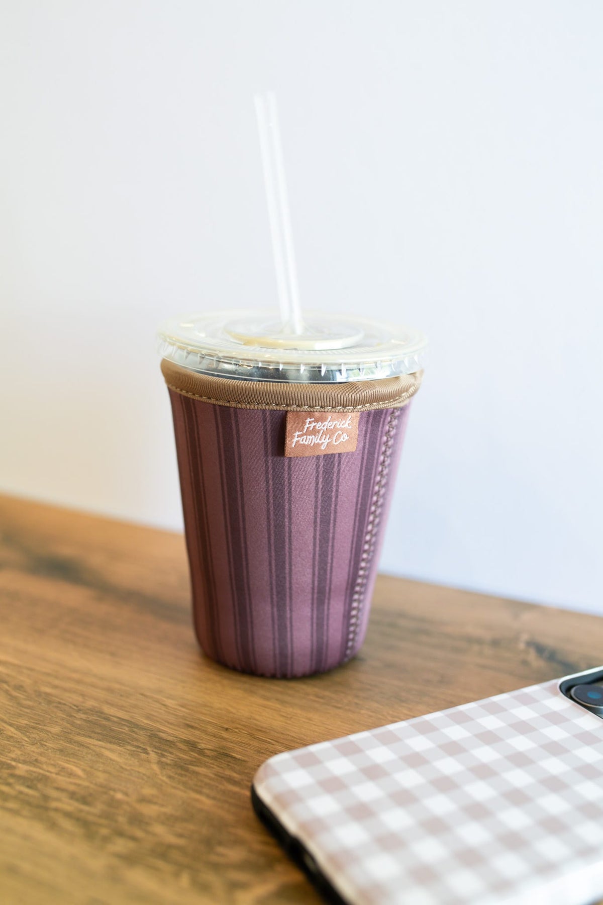 Frederick Family Co. Fall Iced Coffee Sleeve – Reusable Cup Holder for Drinks