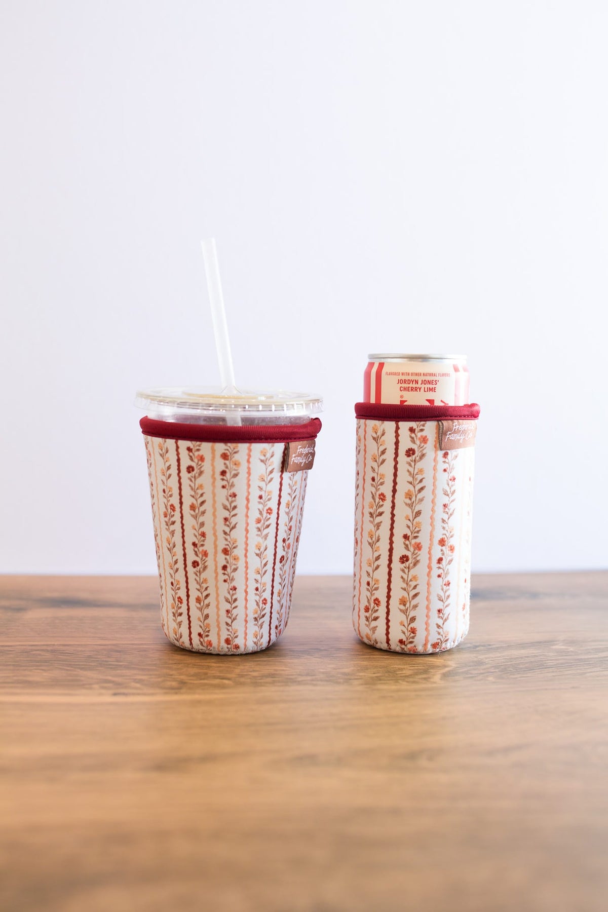 Frederick Family Co. Fall Iced Coffee Sleeve – Reusable Cup Holder for Drinks