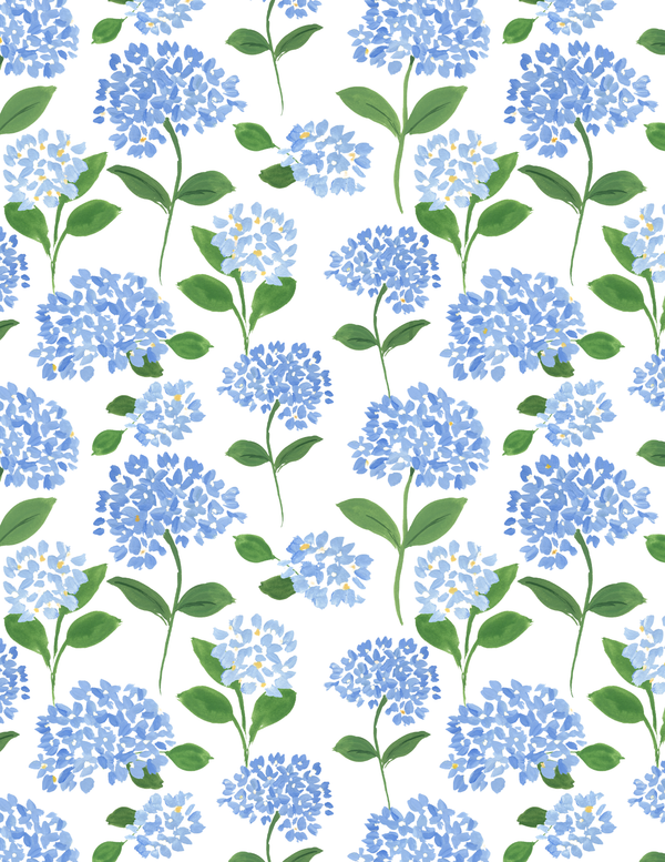 Blue Hydrangea pattern