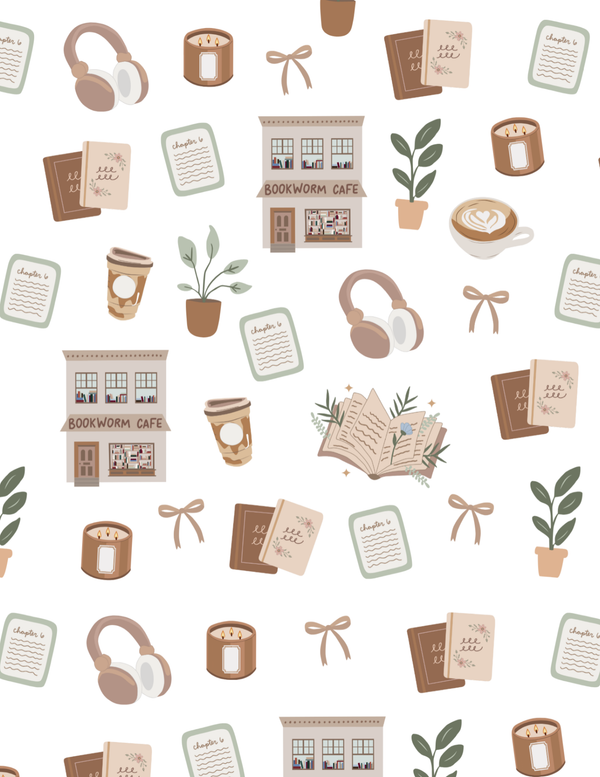 Bookworm Cafe pattern