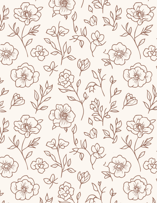 Brown Floral pattern
