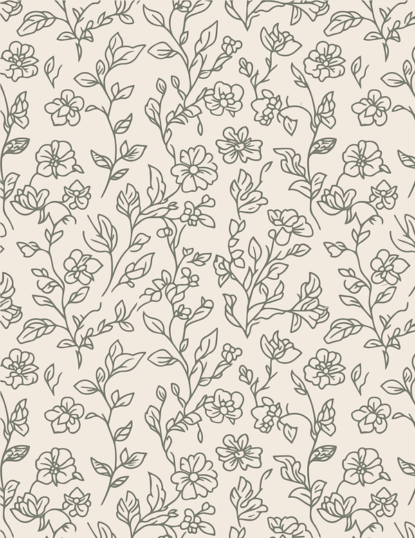 Green Floral pattern